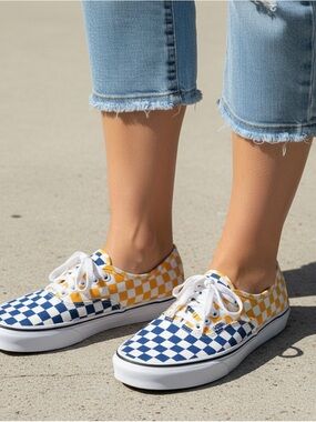 Vans Sidewall Palm Tree Multicolor Sneakers Womens 9.5/ Mens 8